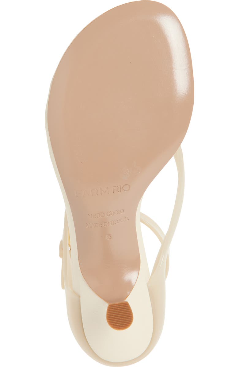 FARM Rio Jelly Kitten Heel Sandal, Alternate, color, Ivory