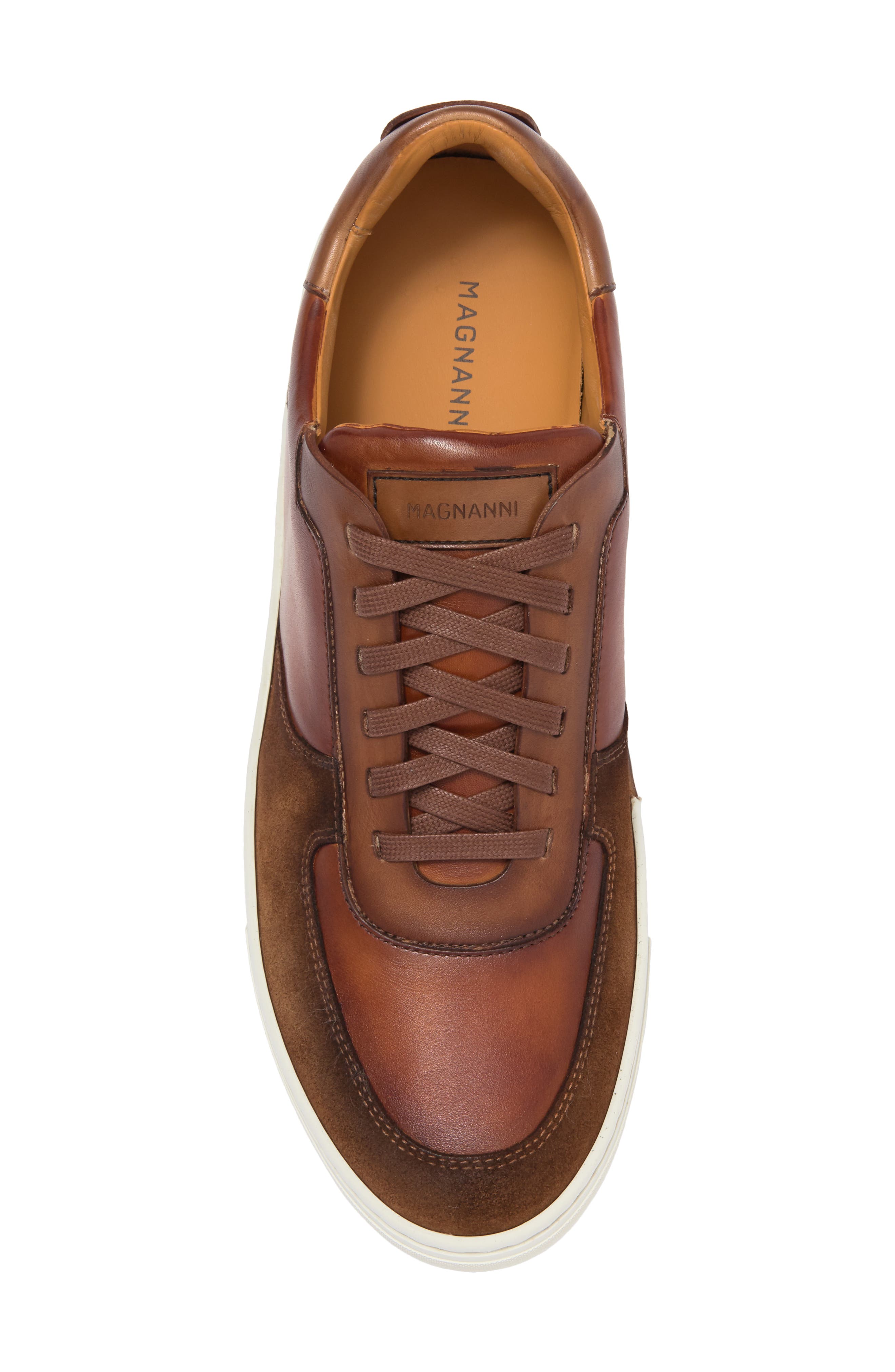 Severo Low Top Sneaker, Alternate, color, COGNAC