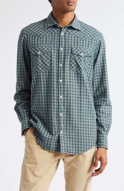 Genova Stripe Cotton Button-Up Shirt