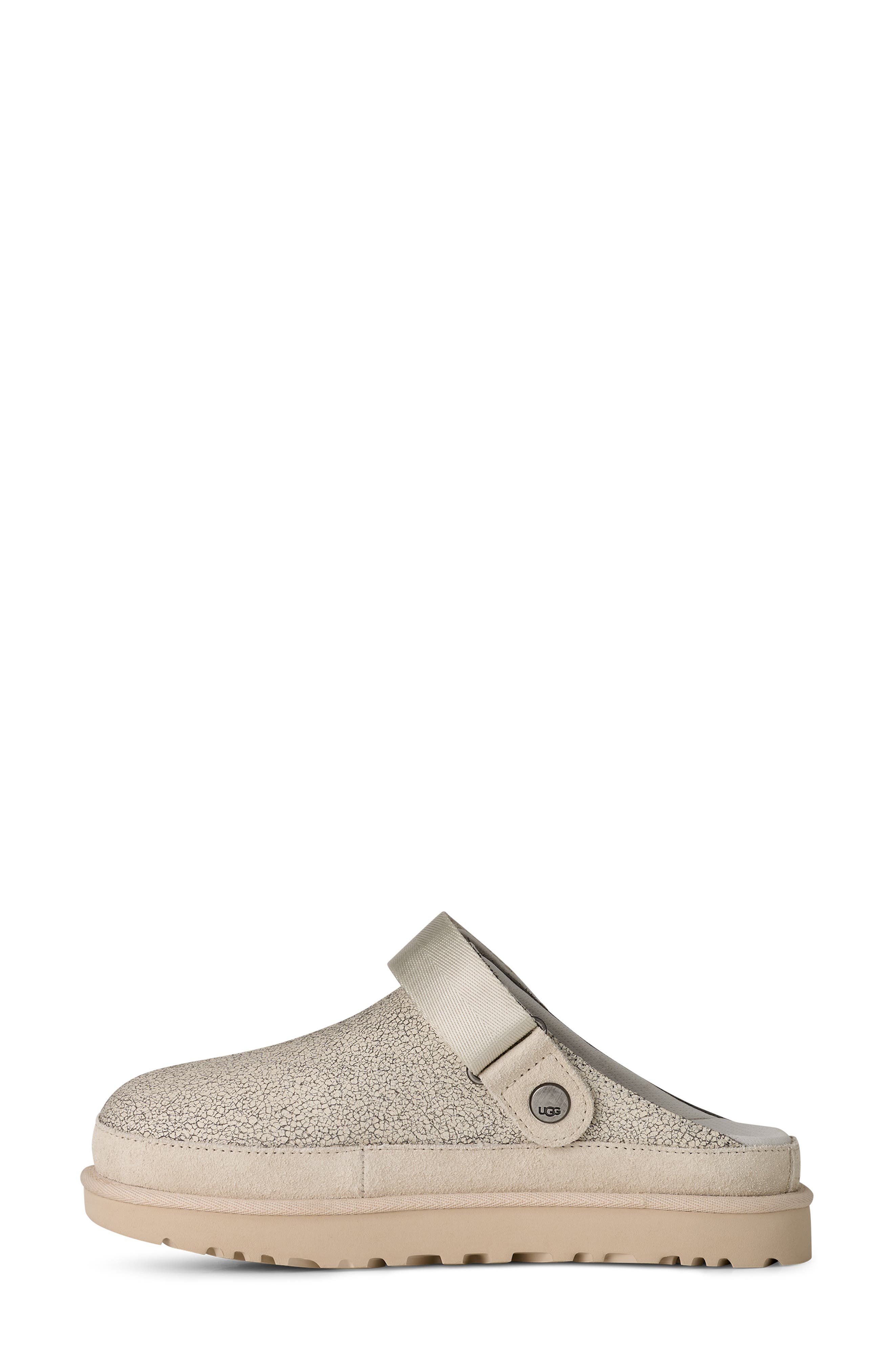 UGG<sup>®</sup> Goldenstar Crackle Clog, Alternate, color, Crackle White