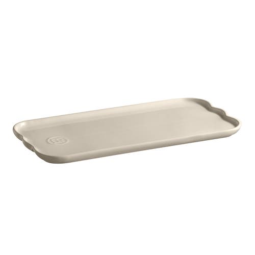 Emile Henry Madeleine Ceramic Serving Platter In Neutral