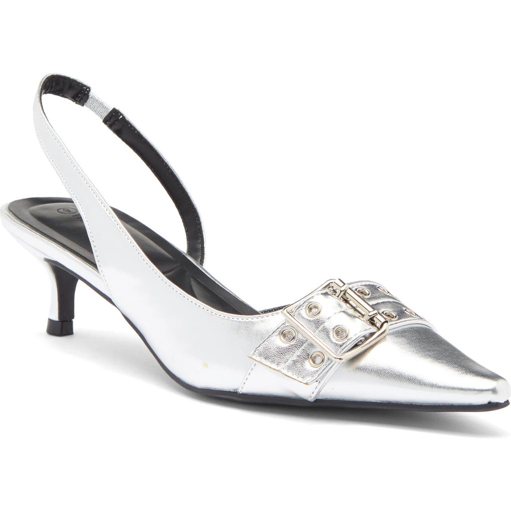 Wild Diva Lounge Aura Kitten Heel Slingback Pump