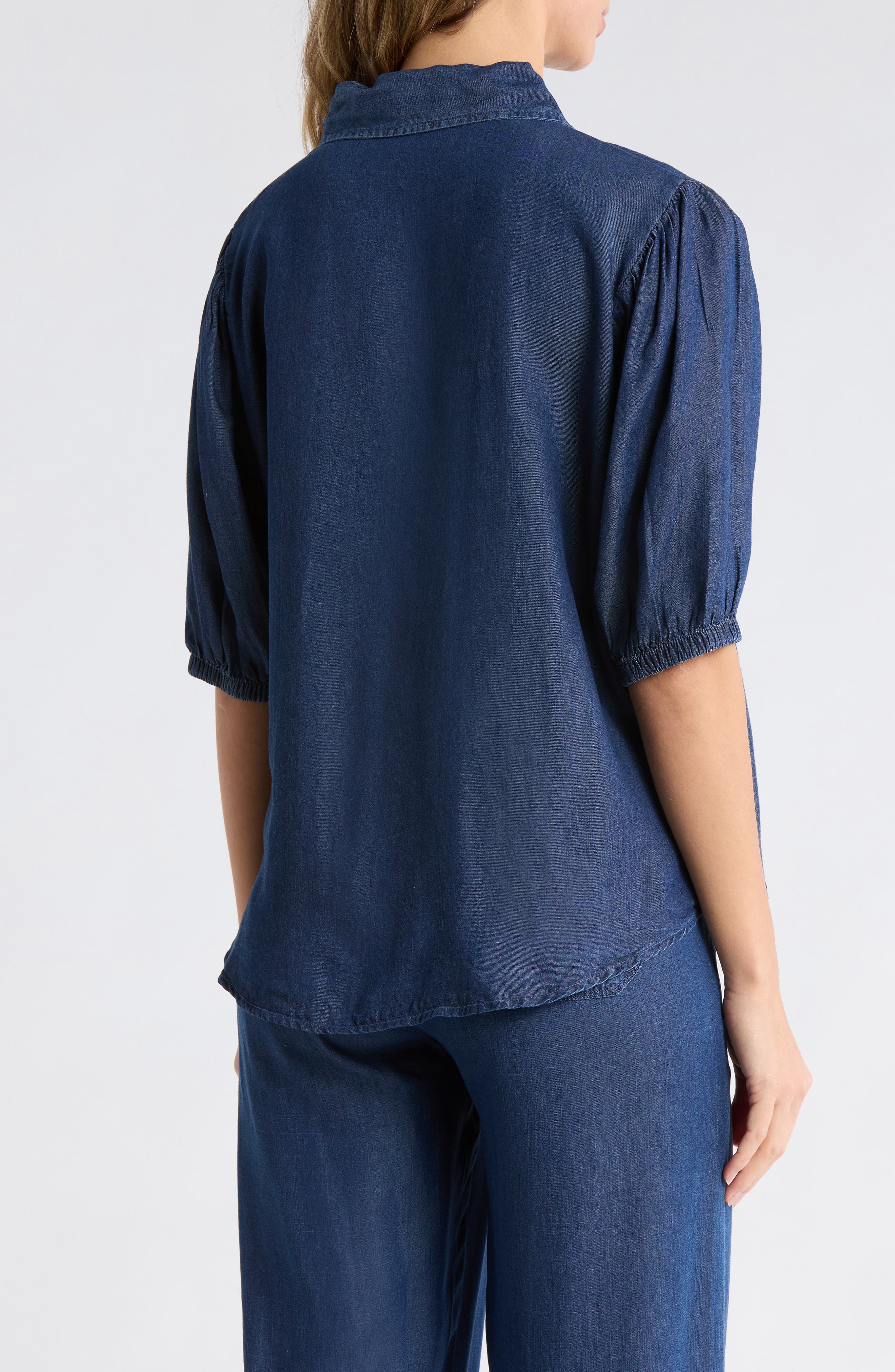 Indigo Button-Up Shirt - image 2