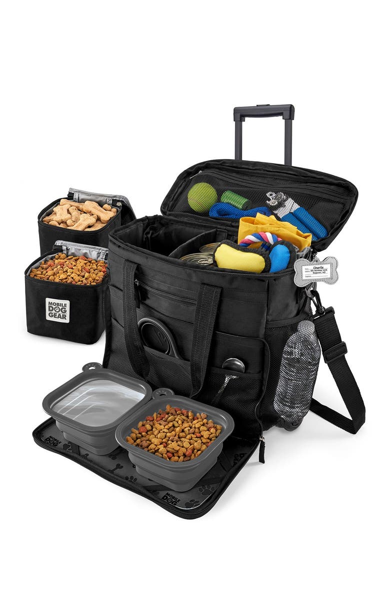 MOBILE DOG GEAR Week Away(R) Rolling Bag - Black, Main, color, 