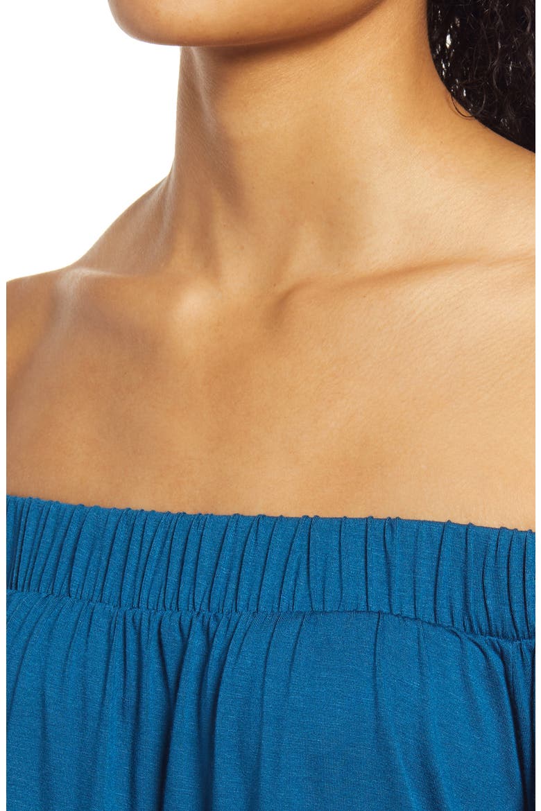 Off the Shoulder Top, Alternate, color, TEAL