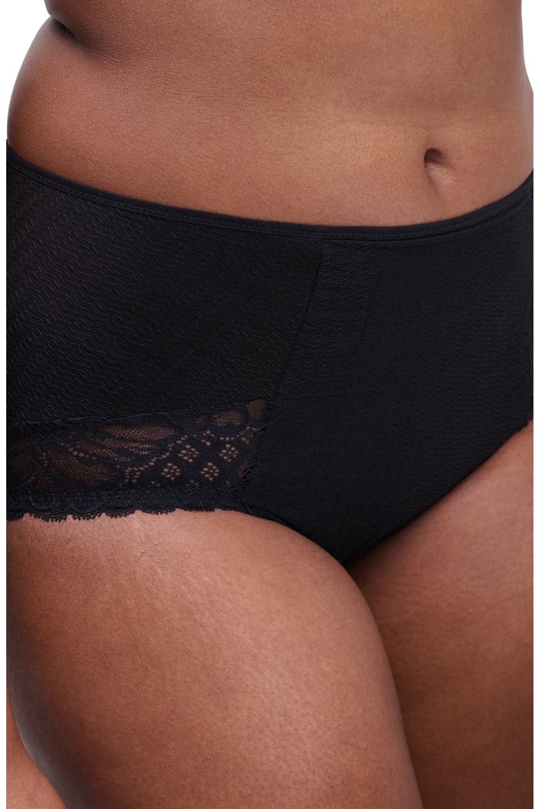 Sublime High Waist Support Briefs, Alternate, color, BLACK