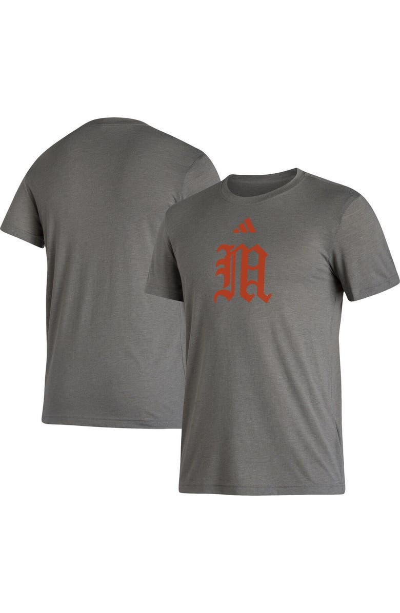 adidas Men's adidas Heather Gray Miami Hurricanes Modern Classic Tri-Blend T-Shirt, Main, color, Heather Gray