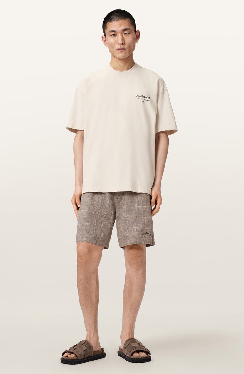 AllSaints Affix Graphic Cotton T-Shirt, Alternate, color, Dusk White