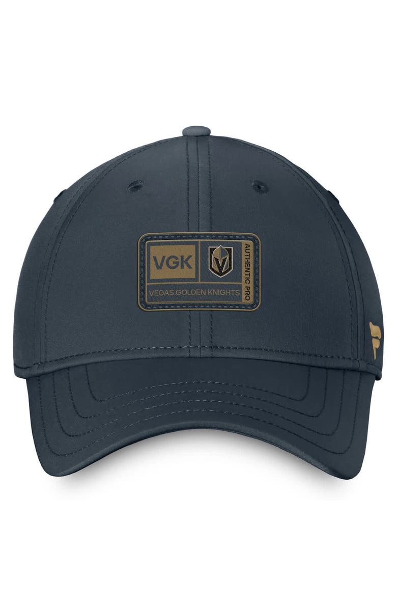 FANATICS Men's Fanatics  Gray Vegas Golden Knights Authentic Pro Training Camp Flex Hat, Alternate, color, Gray