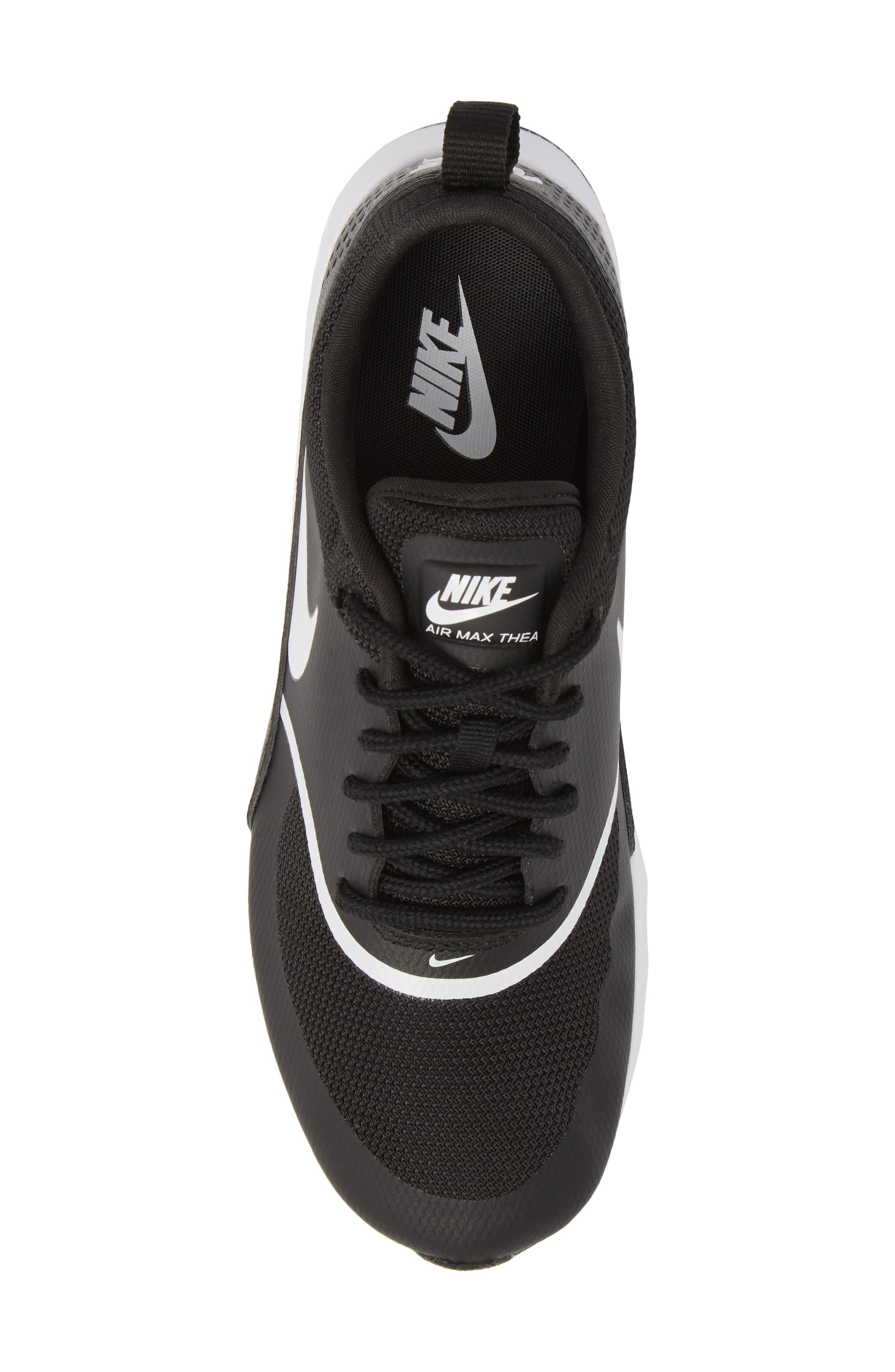 Air Max Thea Sneaker, Alternate, color, BLACK/ WHITE