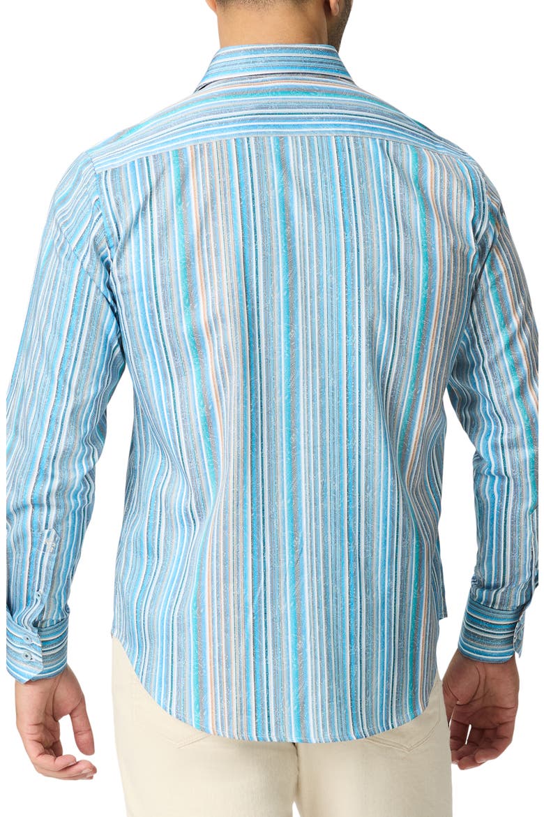 Rehan Long Sleeve Stretch Woven Shirt, Alternate, color, MULTI