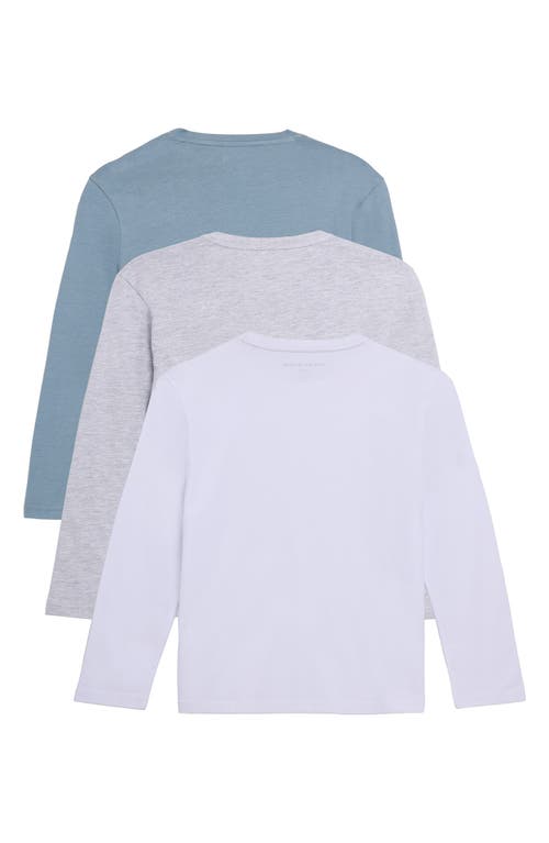 X-ray Xray Kids' 3-pack Long Sleeve Cotton T-shirts In Multi