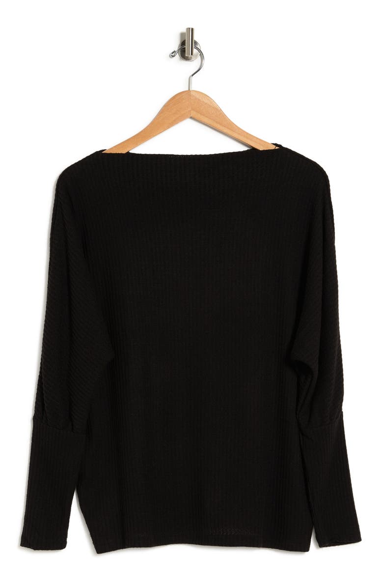 GIBSONLOOK Waffle Knit Doman Sleeve Top, Alternate, color, 