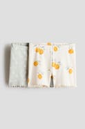 H&M 2-pack ribbed cotton bike shorts