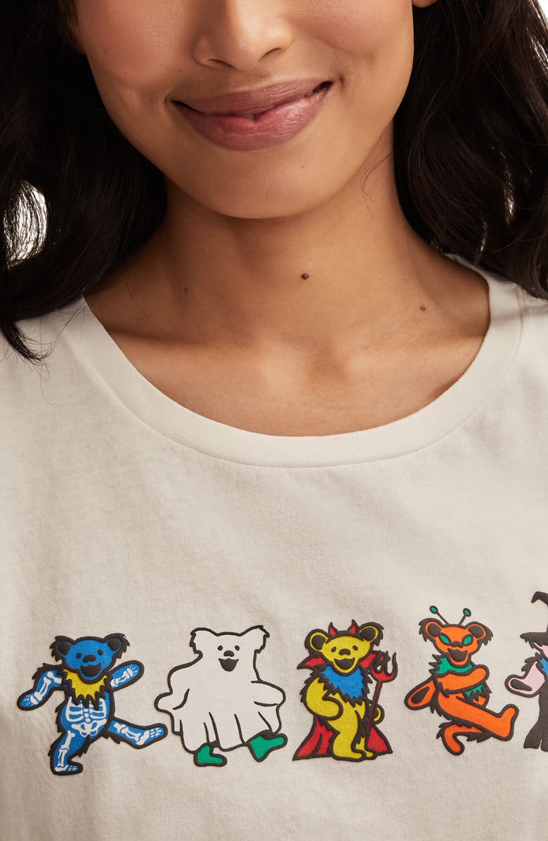 Lucky Brand Grateful Dead Costume Bears Cotton Graphic T-Shirt, Alternate, color, Gardenia