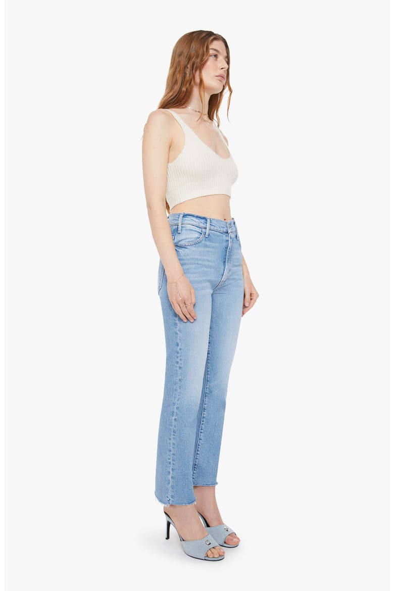 The Hustler Frayed High Waist Ankle Bootcut Jeans, Alternate, color, SOW SURREAL