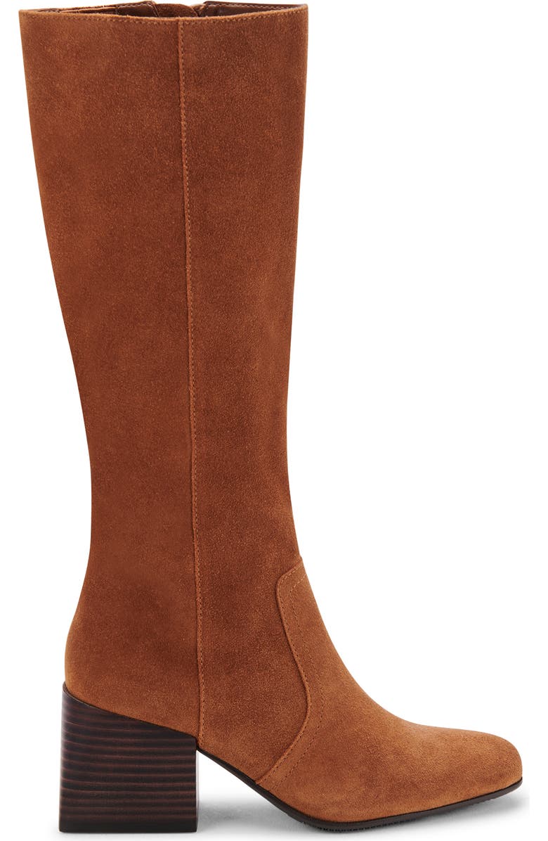 Blondo Tessa Waterproof Knee High Boot, Alternate, color, Cognac Suede