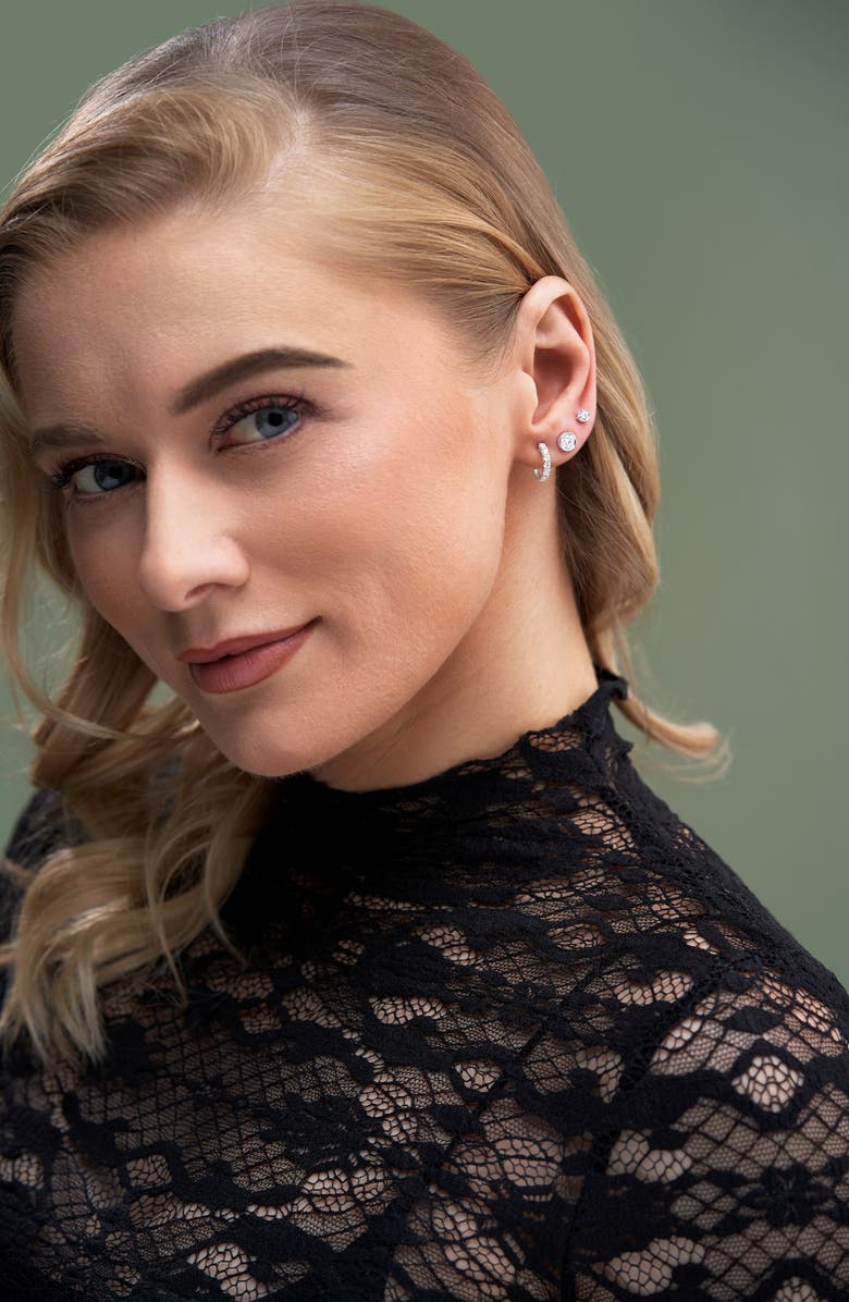 Bony Levy Mika Diamond Cluster Stud Earrings, Alternate, color, 18K White Gold