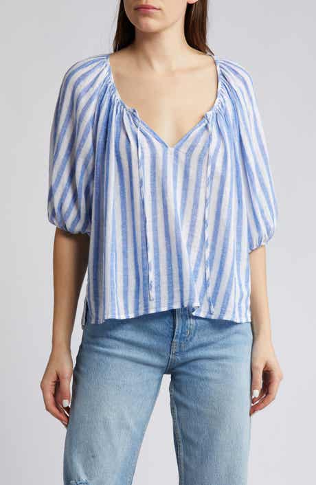 Rails Kirstie Stripe Linen Blend Top