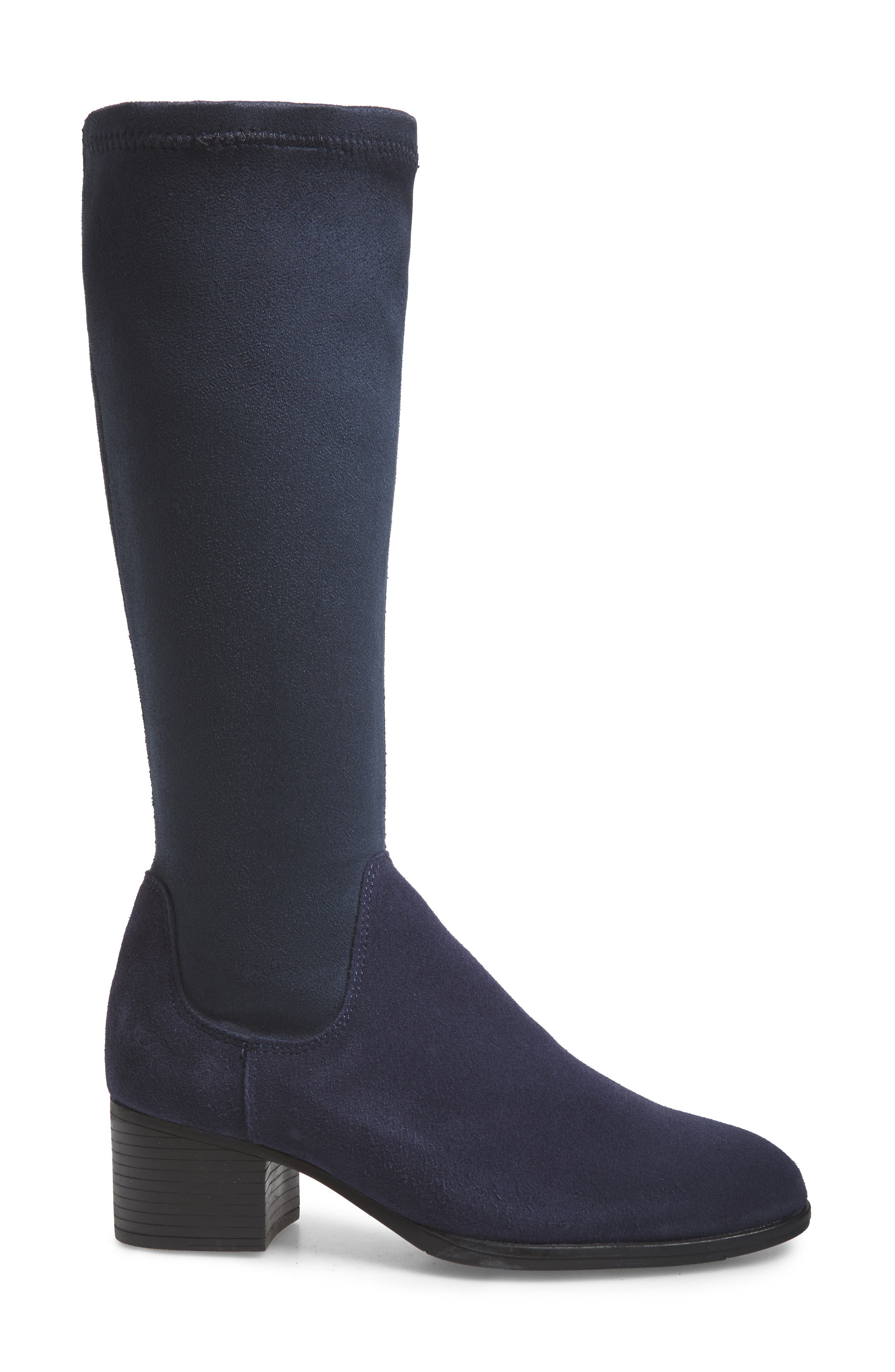 Rally Waterproof Knee-High Boot, Alternate, color, DEEP BLUE SUEDE