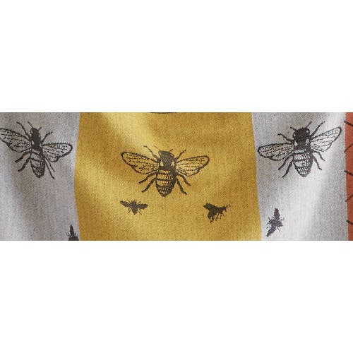 Tag 26l"x18w" Beehive Print Yellow Jacquard Cotton Dishtowel Kitchen Towel Yellow Machine Washasble In Multi