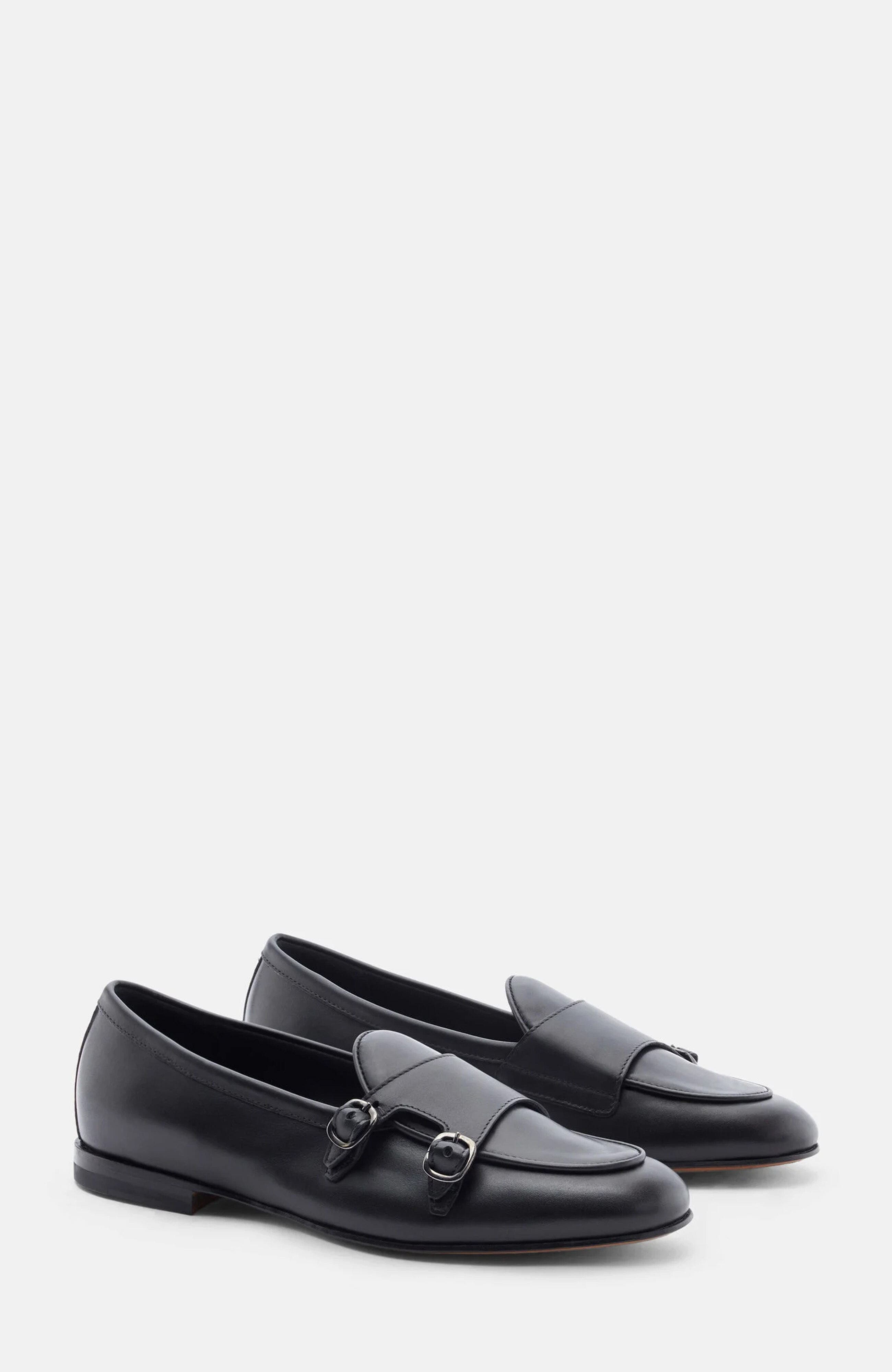Virginia Loafers, Main, color, Black - Calf Leather