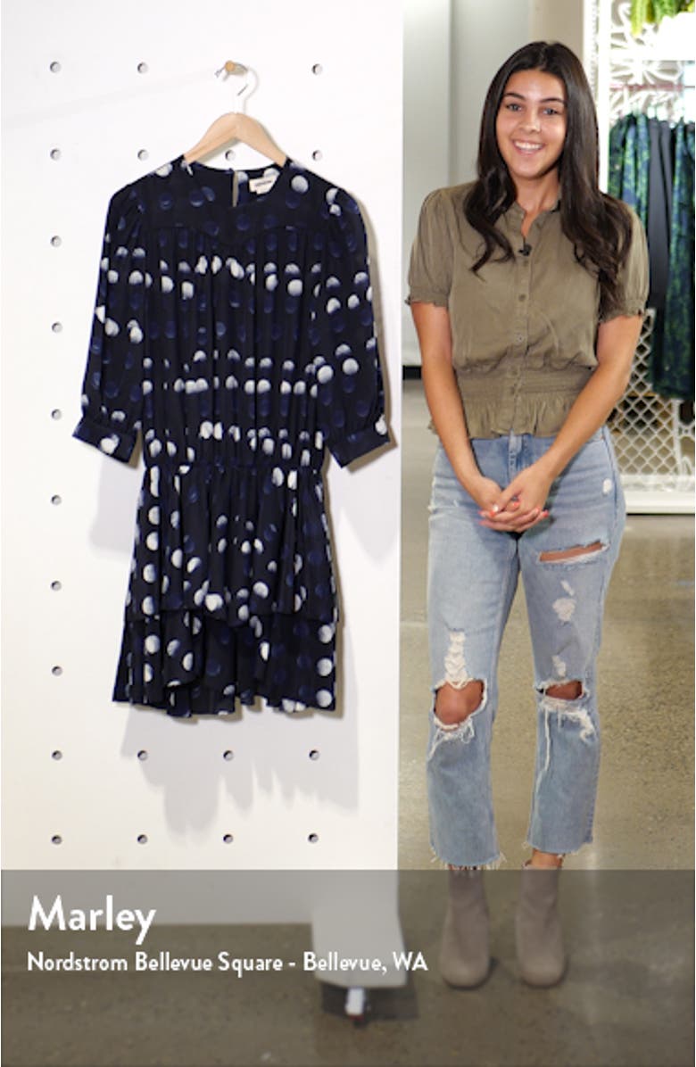 Rooka Dots Silk Fit & Flare Dress, sales video thumbnail