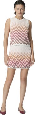 Missoni Mini Skirt In Cotton And Viscose Chevron Dégradé