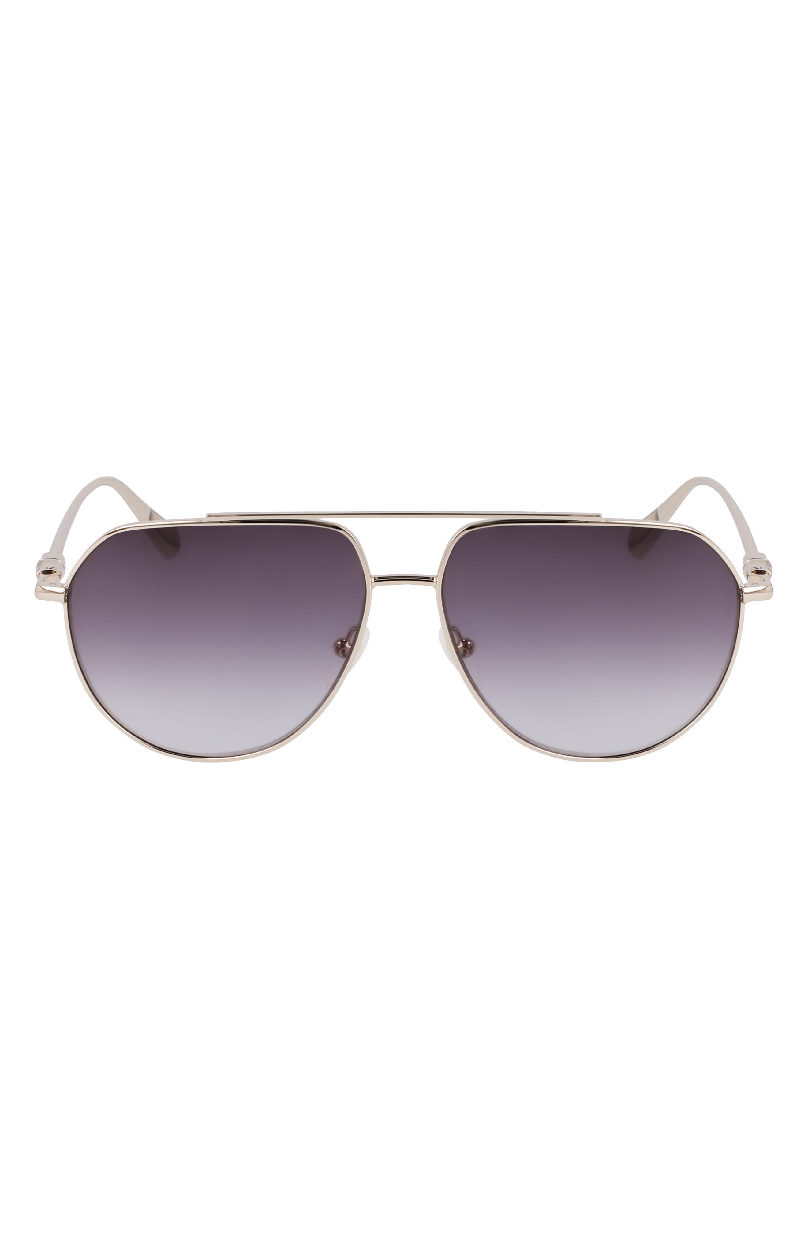 Roseau 57mm Gradient Aviator Sunglasses