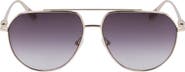 Longchamp Roseau 57mm Gradient Aviator Sunglasses
