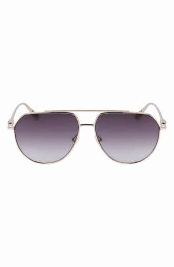 Roseau 57mm Gradient Aviator Sunglasses