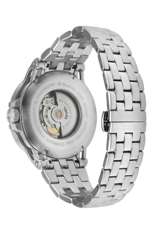 Gevril Wind Master Automatic Bracelet Watch, 44mm In Silver