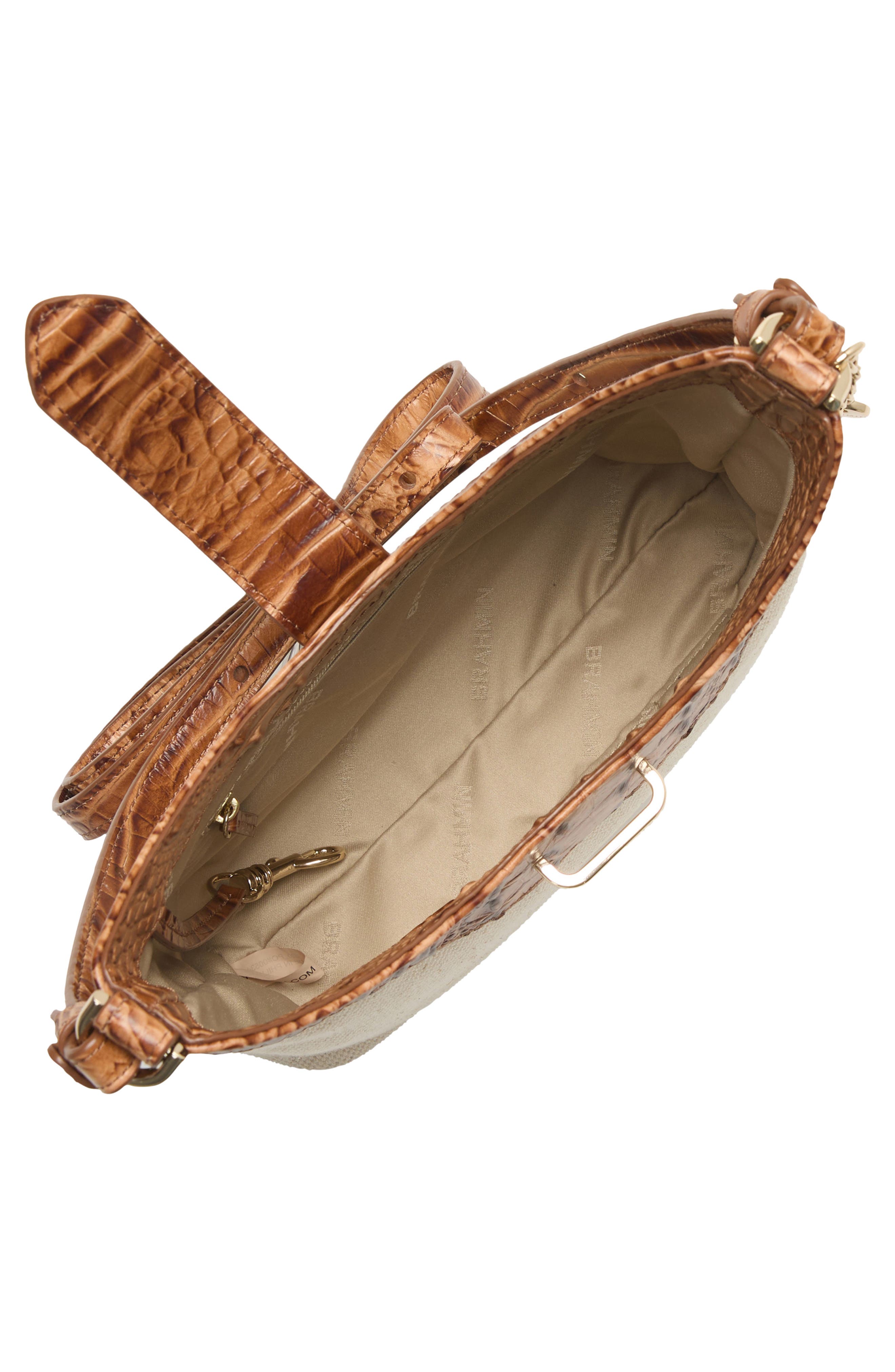 Brahmin Small Gwynne Canvas & Leather Crossbody Bag, Alternate, color, 