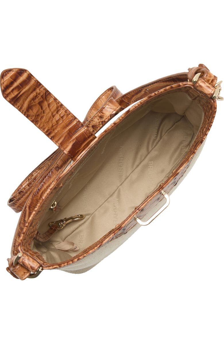 Brahmin Small Gwynne Canvas & Leather Crossbody Bag, Alternate, color,