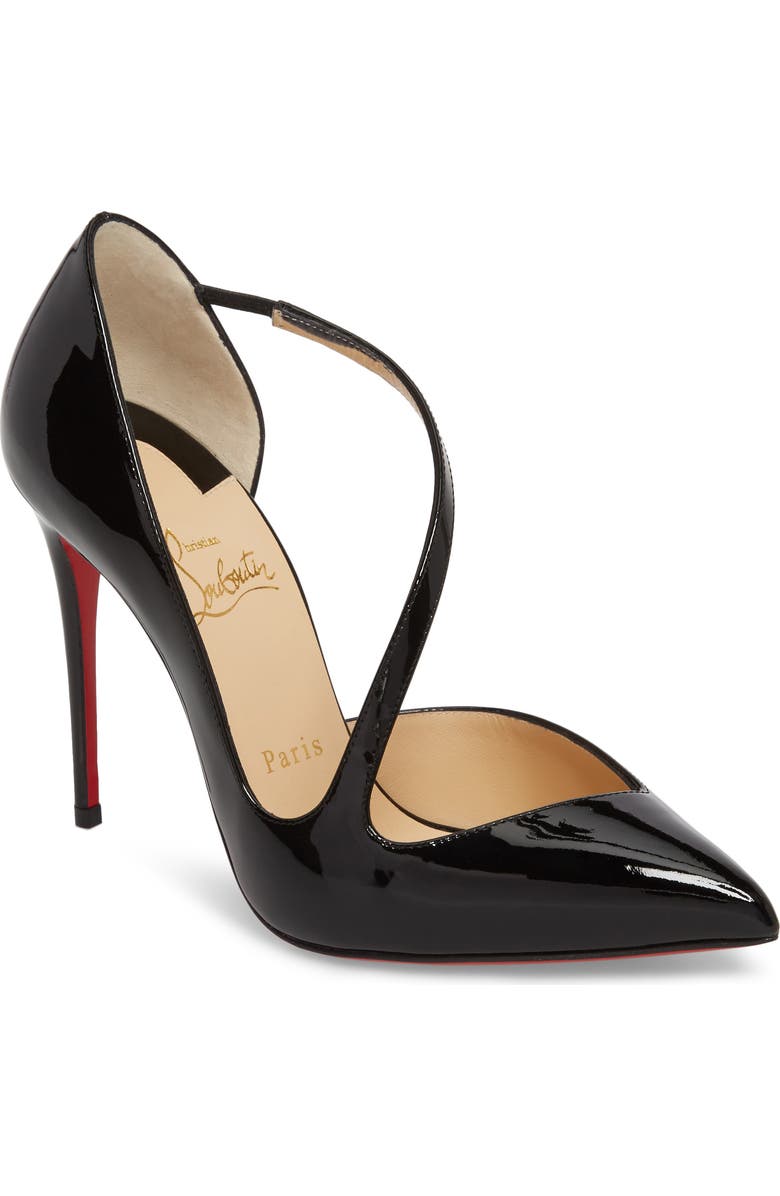 Christian Louboutin Strappy Half d'Orsay Pump, Main, color,
