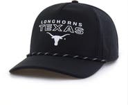 '47 Men's '47  Black Texas Longhorns Forward Vent Hitch Rope Adjustable Hat