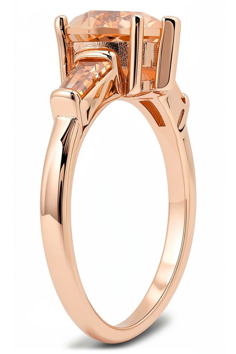 Heart Baguette Statement Ring, Alternate, color, ROSE GOLD
