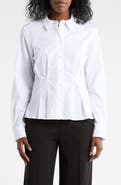 DKNY Long Sleeve Cotton Poplin Button-Up Shirt