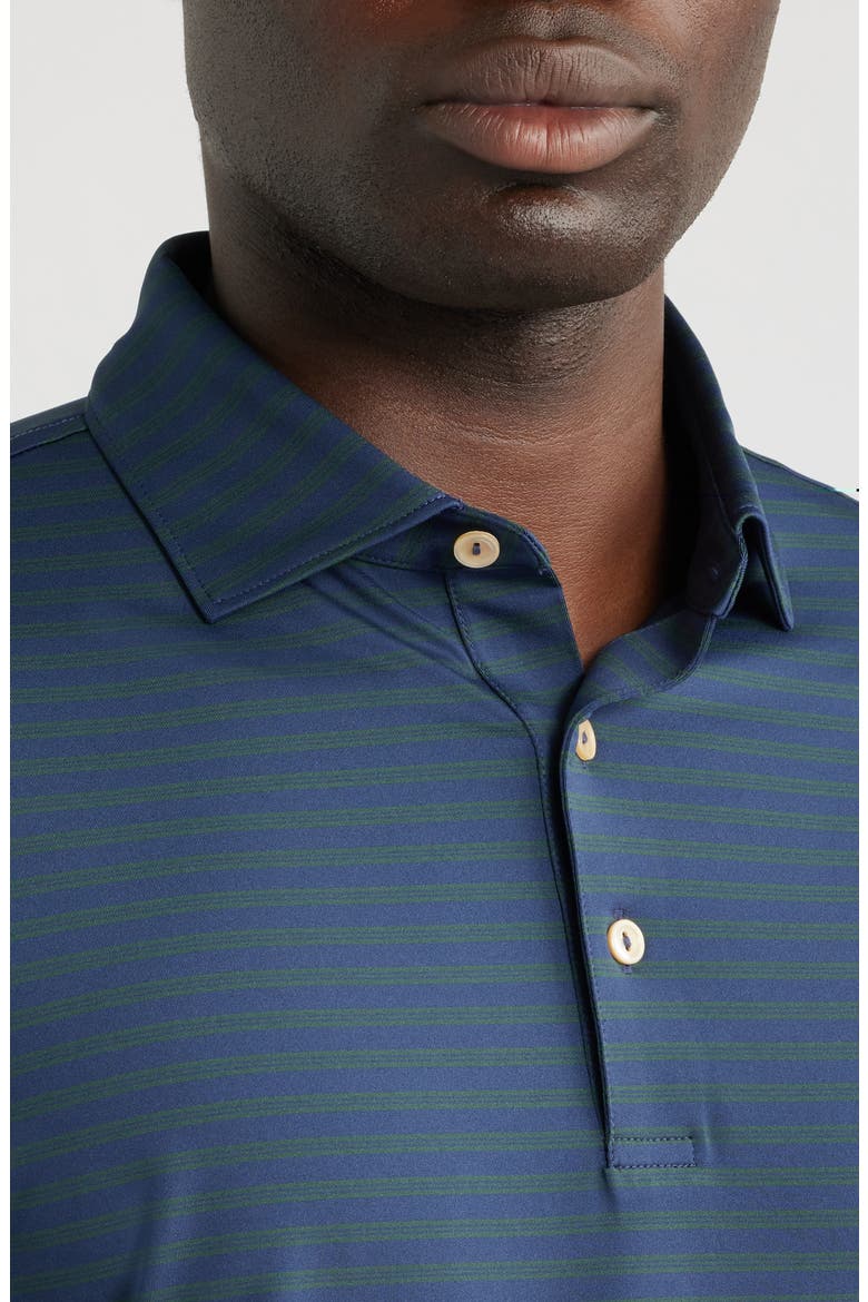 Rawline Stripe Summer Comfort Perfomance Jersey Polo, Alternate, color, NAVY