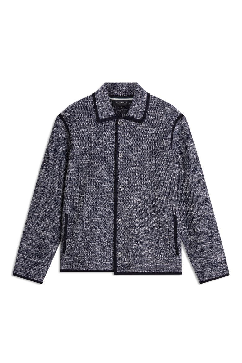 Hannley Textured Shirt Jacket, Alternate, color, NAVY