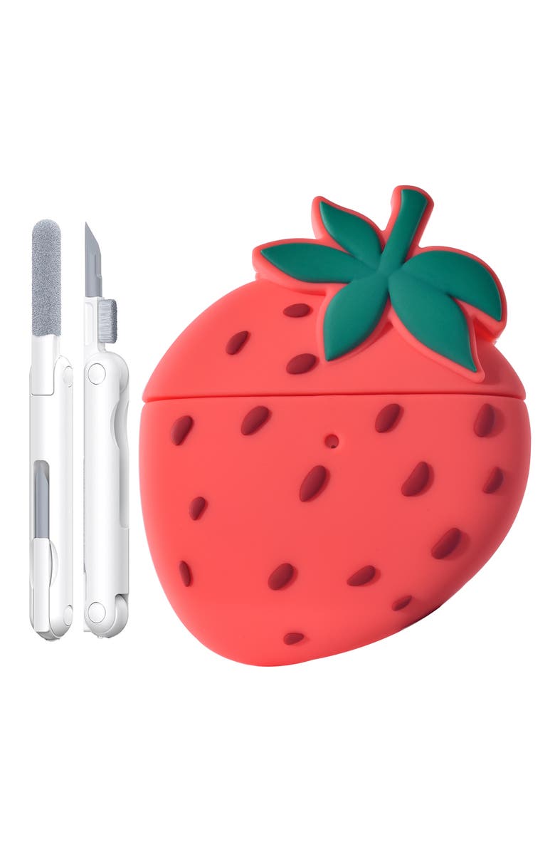 The Posh Tech Strawberry AirPods Pro Case & Cleaning Tool, Alternate, color,
