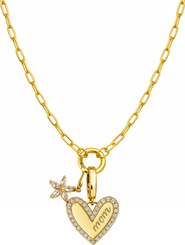 DLORIA Bloom MOM Heart Necklace
