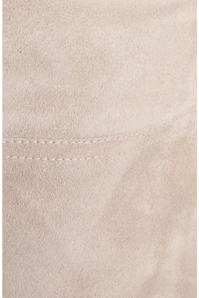 Suede Wide Leg Trousers, Alternate, color, 1796 GREY SEAL