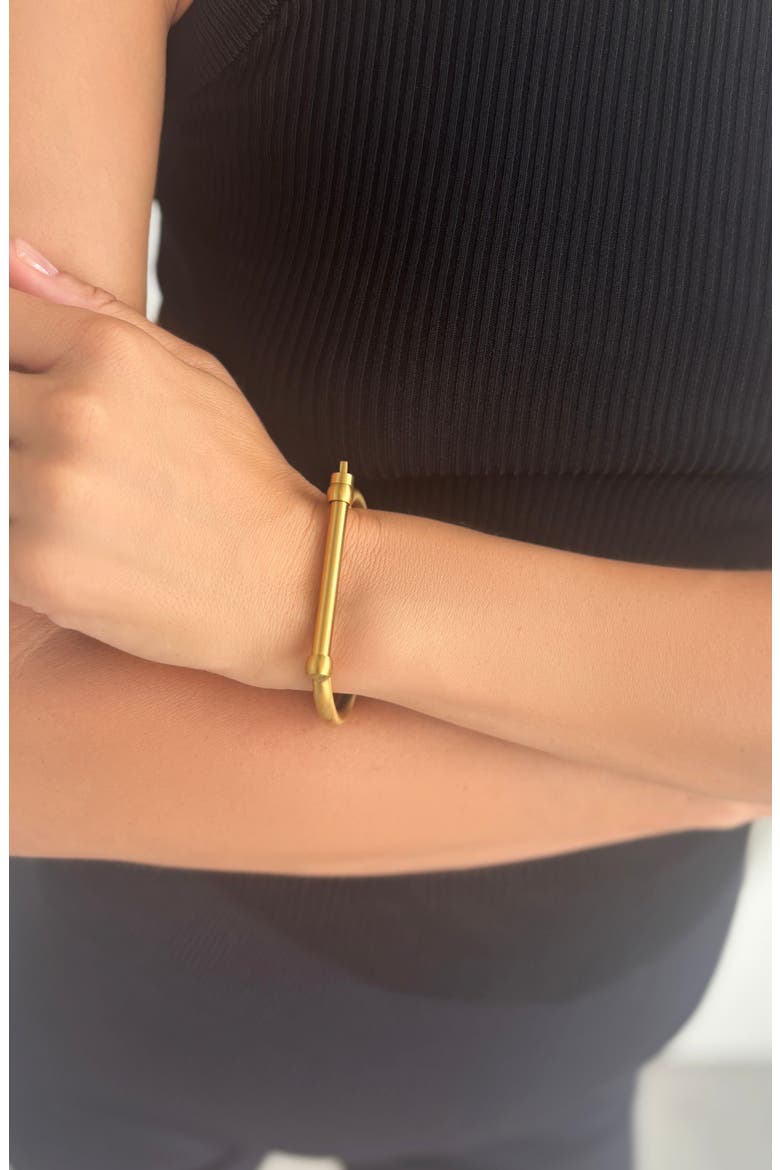Water Resistant Bangle Bracelet, Alternate, color, GOLD