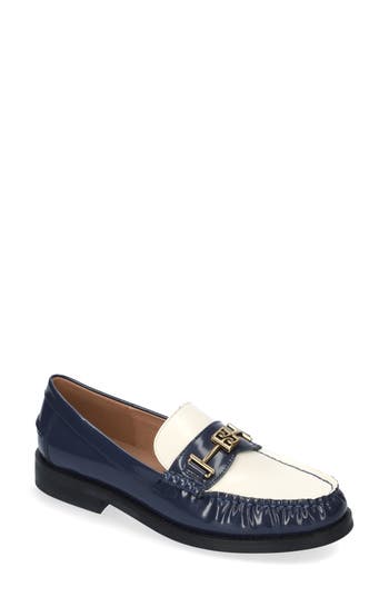 Bibi Lou Zagreb Leather Loafers In Blue