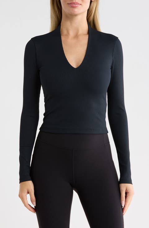 Limitless Performance Long Sleeve V-Neck Top