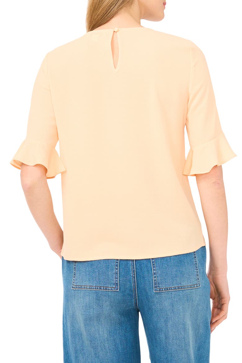 Ruffle Cuff Blouse, Alternate, color, APRICOT