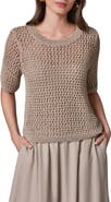 Donna Karan New York Open Knit Crewneck Sweater