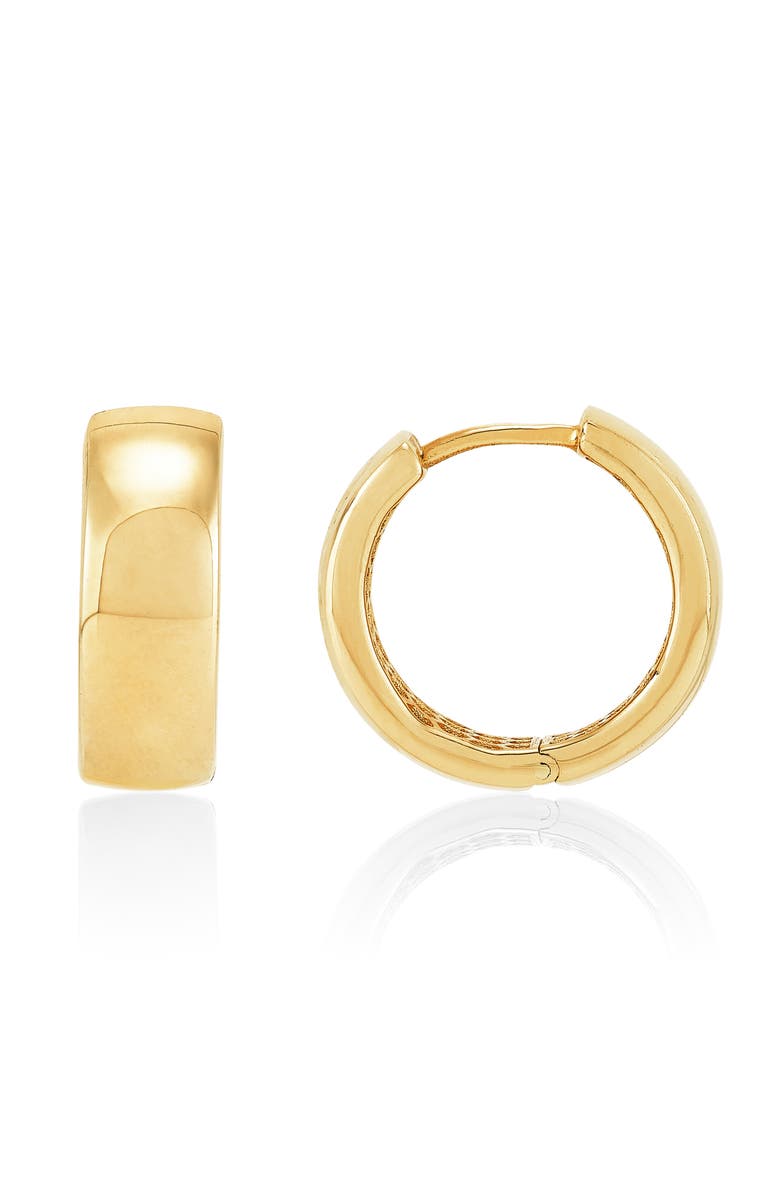 Frankie & Zoe 14K Yellow Gold Huggie Hoop Earrings, Alternate, color, Yellow Gold