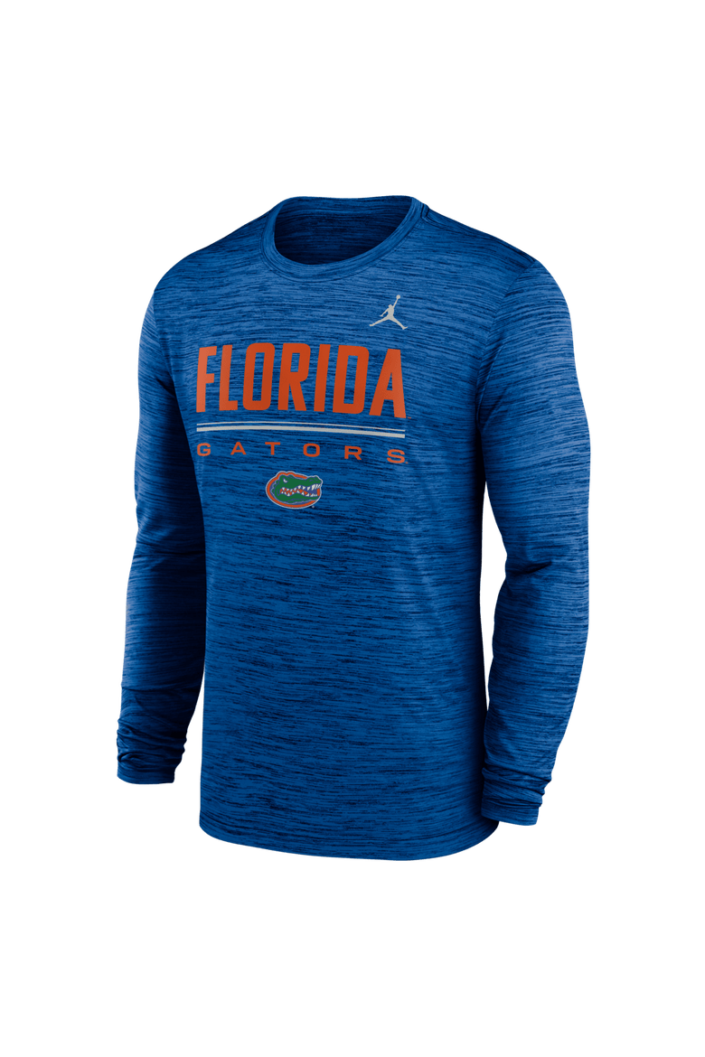 Men's Jordan Brand Royal Florida Gators Sideline Velocity Dri-FIT Long Sleeve T-Shirt, Alternate, color, Royal